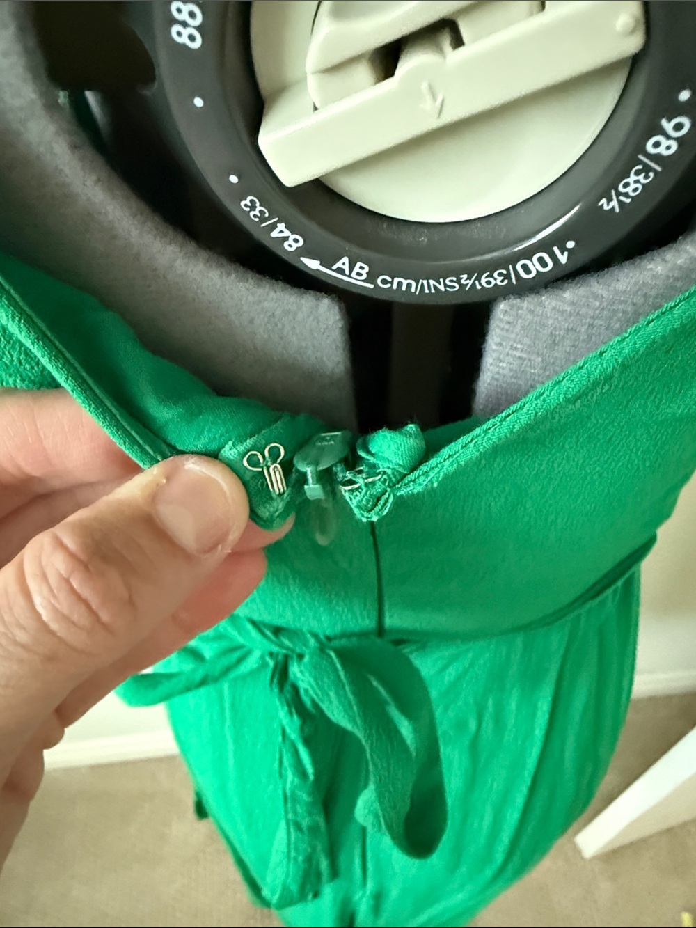 Maeve Emerald Green Ruffle Wrap Mini Dress - Picture 7 of 9